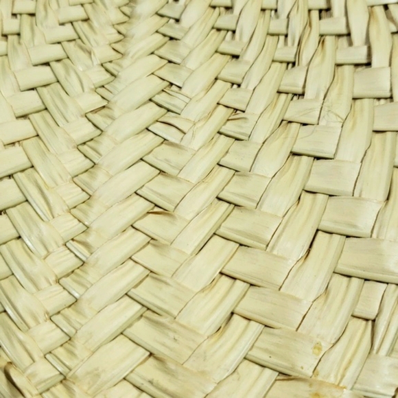 Philippines Hand Crafted Pack of 5 Beige Raffia Fan Laua Celebrations - Picture 6 of 14